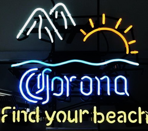Corona Find Your Beach Neon Sign 2